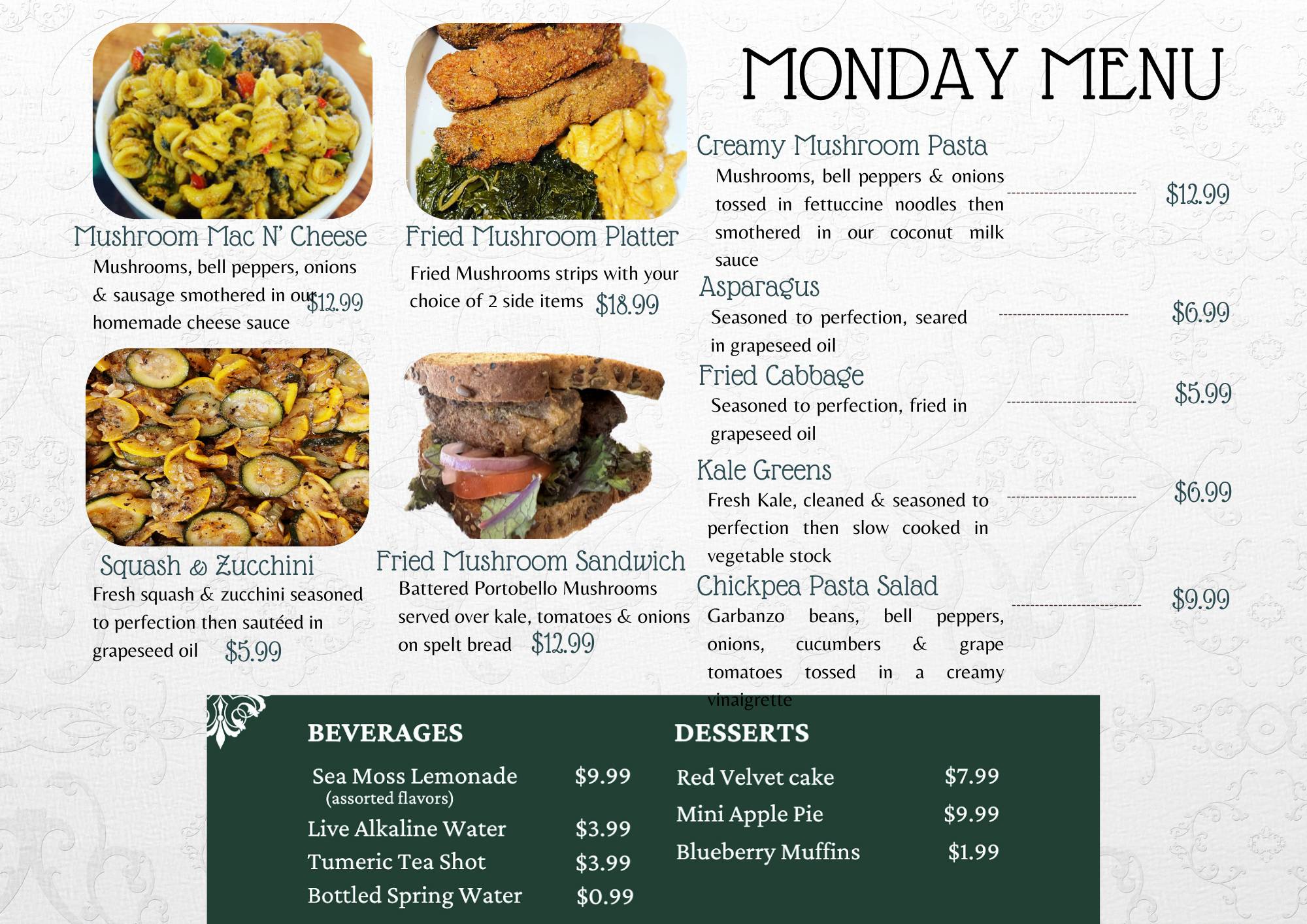 Monday Menu